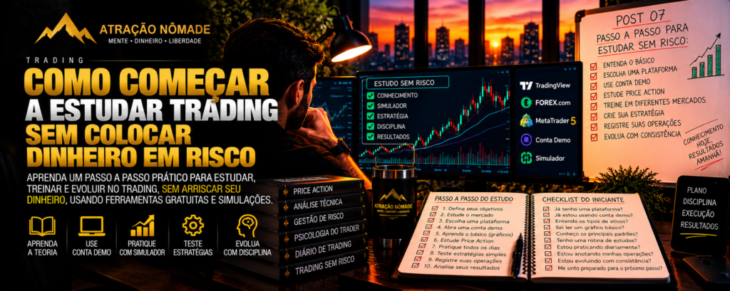 Como começar a estudar trading sem colocar dinheiro em risco