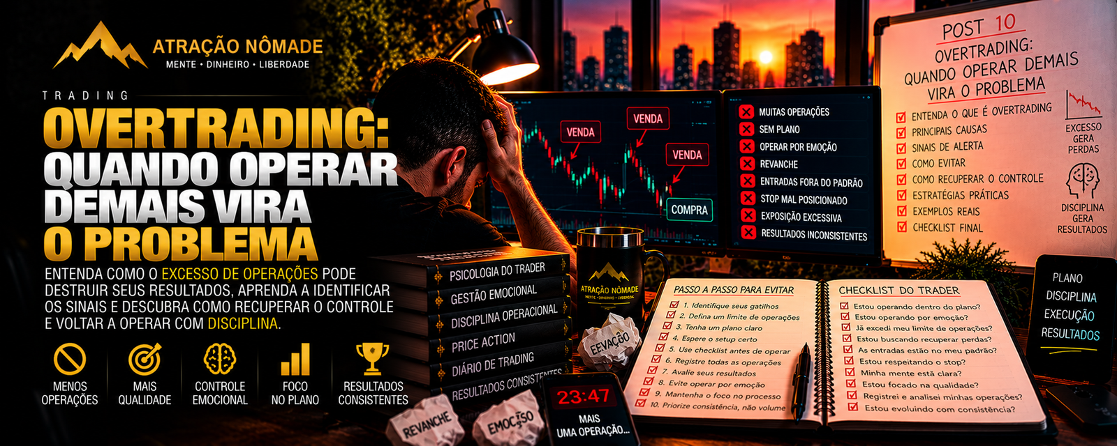 Overtrading: quando operar demais vira o problema