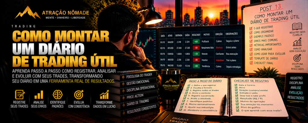 Como montar um diário de trading útil